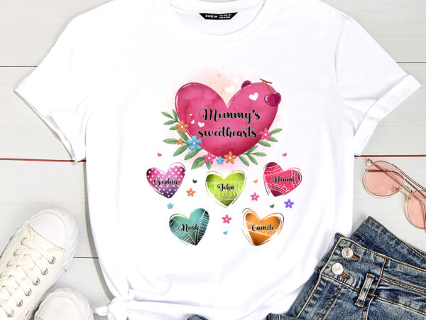 Mommy_s sweethearts – personalized mug mother_s day custom mug, personalized mug gift pc t shirt designs for sale