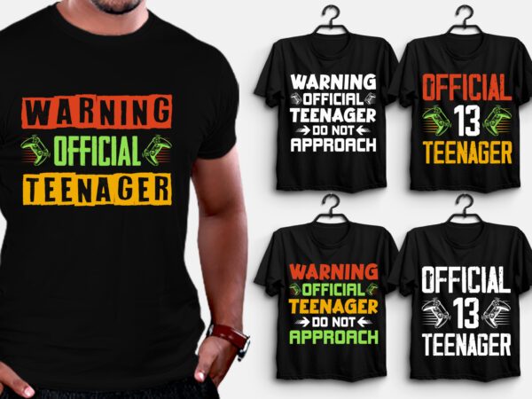 Official teenager birthday t-shirt design