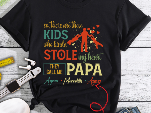 Personalized grandpa shirt, great grandpa shirt, papa gift for dad, papa shirt they call me papa grandkids hold papa hands (up to 20 kids) t shirt illustration