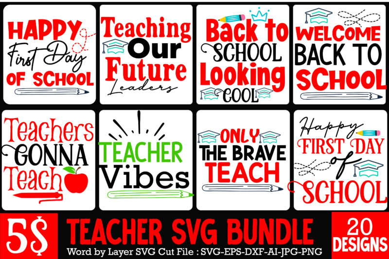 Teacher T-Shirt Bundle,Greaduation Bundle, Teacher SVG Bundle , Welcome ...