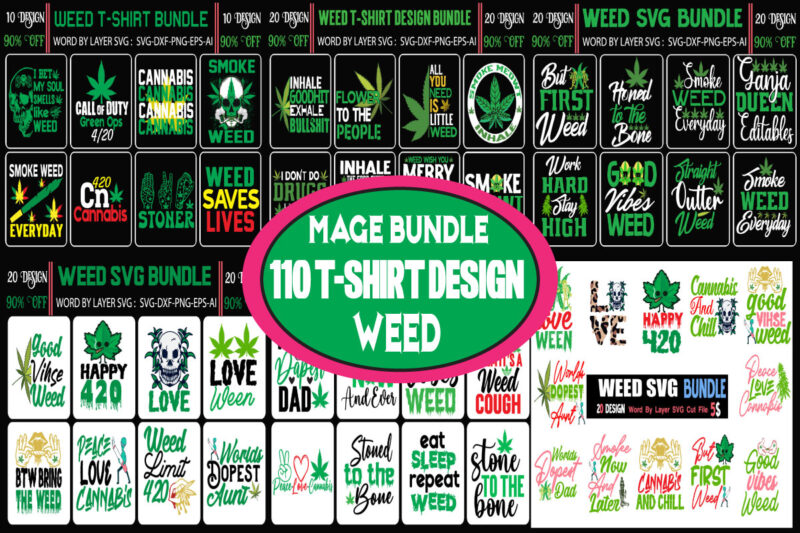 Weed Mage Bundle,blunt svg,weed quotes svg bundle,funny stoner,weed svg, weed svg bundle, weed leaf svg, marijuana svg, svg files for cricut,weed svg bundlepeace love weed tshirt design, weed svg design,