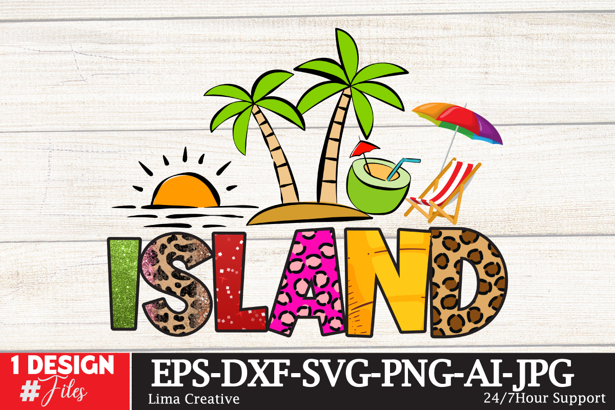 Island Sublimation Design,Summer Sublimation PNG Design ,Summer T-shirt ...