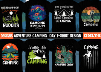 Camping T-Shirt Design Bundle,Camper SVG Bundle, Camping T-Shirt Design Mega Bundle , Adventure T-Shirt Design , Camping is My Happy Place T-Shirt Design, Camping is My Happy Place T-Shirt Design