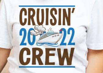 RD Cruisin Crew 2023 sublimation transfer ready to be pressed, cruising crew ttransfer, ocean vacation, journey matching trip tshirts, travel-01