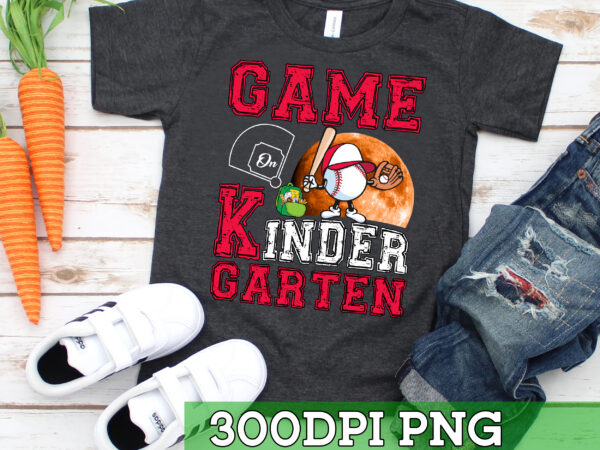 Rd funny games on kindergarten baseball fan first day of school t-shirt