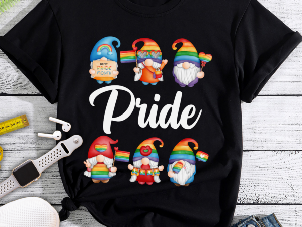 Rd gnomes happy pride month gay pride rainbow flag lgbt t-shirt