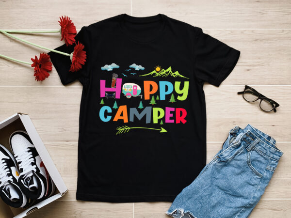 Rd happy camper camping funny gift men women kids t-shirt