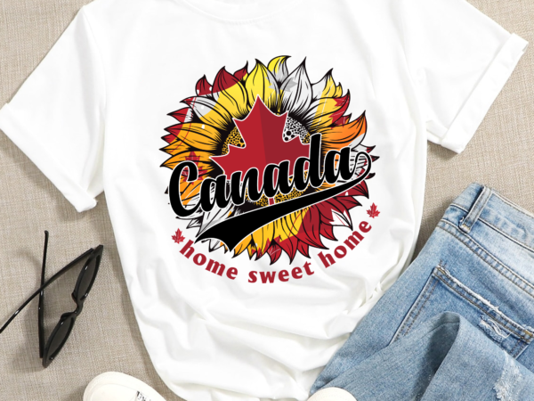 Rd home canada day maple sunflower 1st july independence day t-shirt