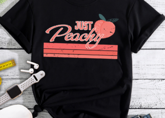 RD Just Peachy T-Shirt – Funny Festival Shirt – Summer Fruit Outfit – Summer Carnival Apparel – Gift for Teenager – Vegetarian Clothes