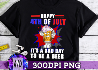 RD (ME) Funny Happy 4th Of July It_s A Bad Day To Be A Beer Drinking Tank Top