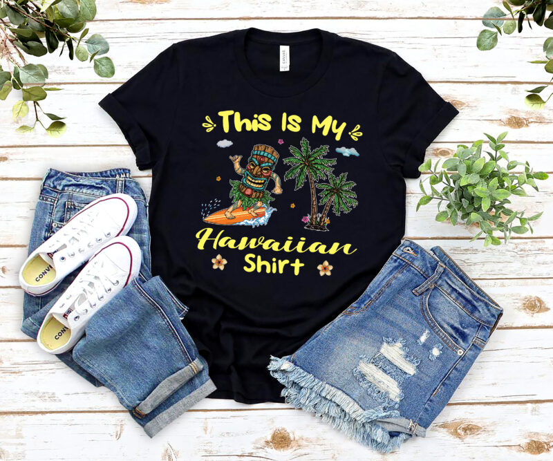 RD (ME) Funny This Is My Hawaiian Tiki Design Summer T-Shirt