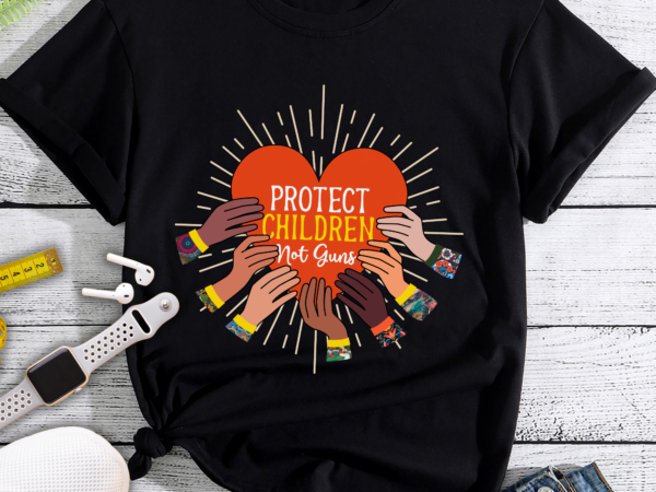 Protect children not guns wear orange day t shirt illustration