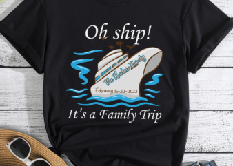 RD Oh Ship! It_s a Family Trip Girls Trip Birthday Trip etc. Personalized Cruise Door Magnet