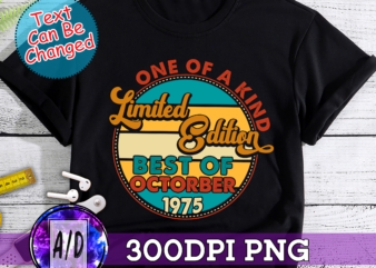 RD Personalized One Of A Kind Limited Edition T-Shirt – Retro Vintage Birthday Shirt