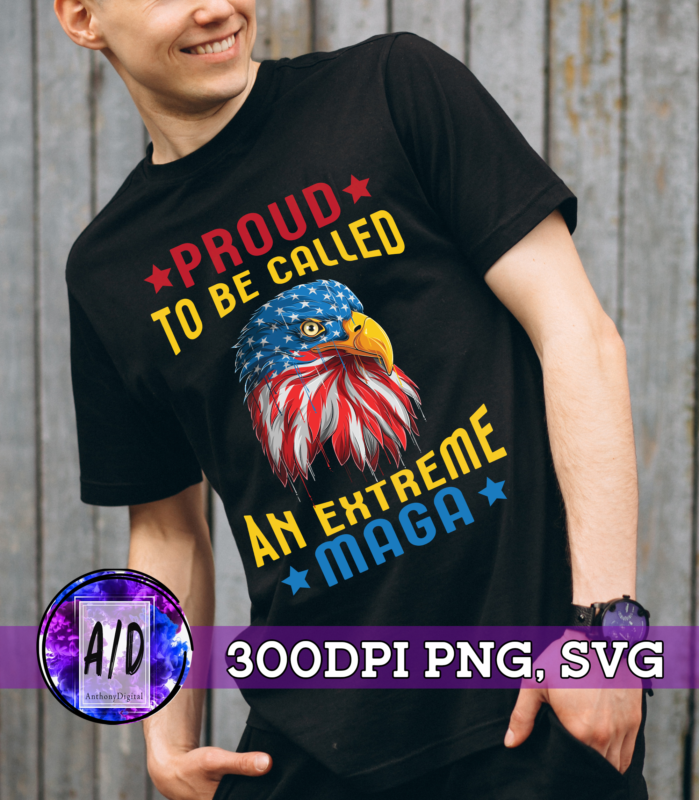 RD Proud To Be Called An Extreme Maga Eagle American Flag T-Shirt-01