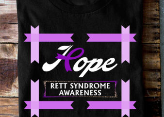 RD Rett Syndrome Awareness Shirt, Hope, Rett Syndrome Warrior Support, Rett Syndrome Purple Ribbon, Rett Syndrome Fighter Heather Mauve T-Shirt