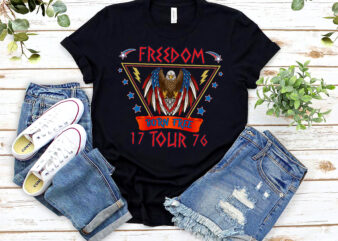 RD Vintage 4th of July Sublimation Design 4th of July PNG T Shirt Design Retro PNG Born Free Eagle PNG Freedom Tour 1776 Usa