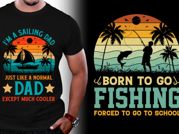 Retro sunset t-shirt design