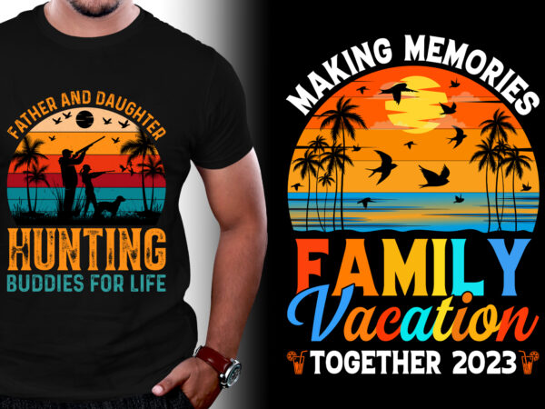 Retro vintage sunset t-shirt design