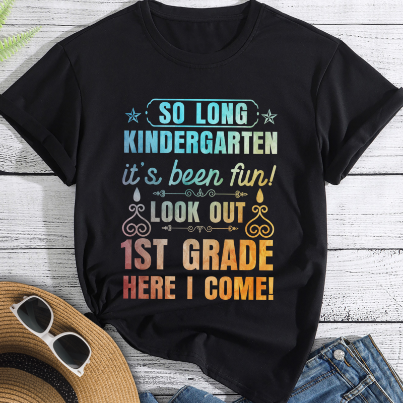 So Long Kindergarten 1st Grade Here I Come Graduation T-Shirt