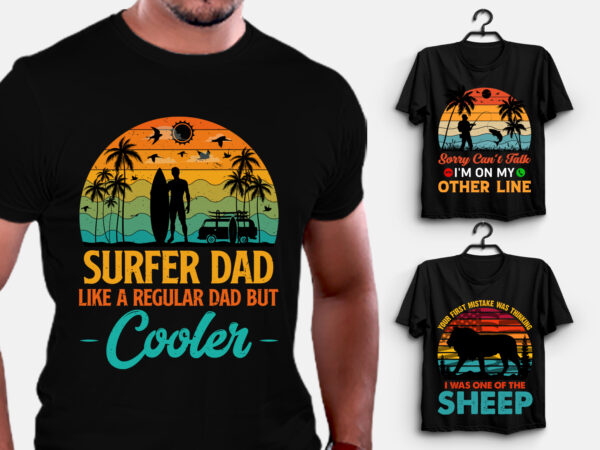 Sunset colorful t-shirt design