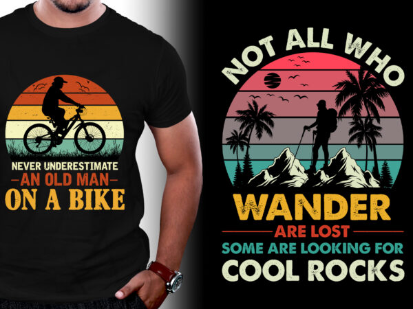 Sunset retro vintage grunge t-shirt design