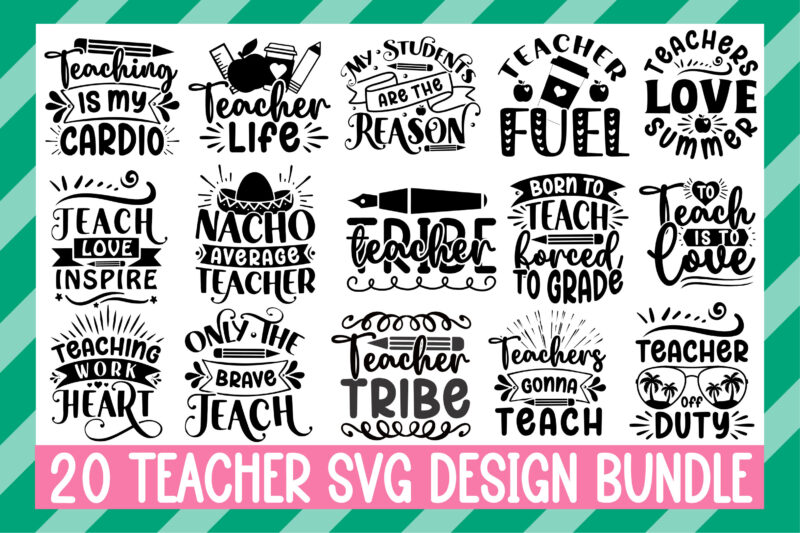 Teacher Svg Design Bundle