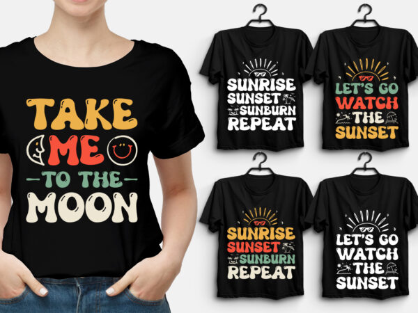 Trendy groovy t-shirt design