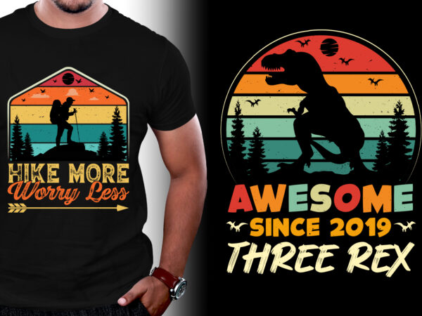 Vintage sunset grunge t-shirt design