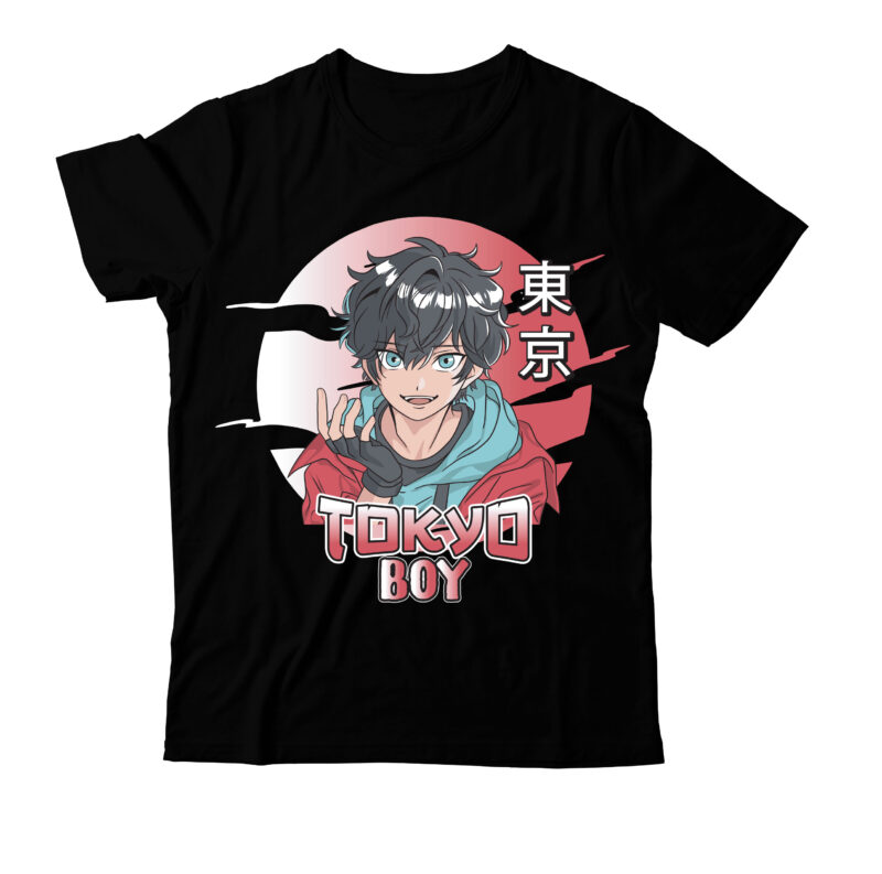 TOkyo Boy T-Shirt Design, TOkyo Boy SVG Cut File, anime t-shirt design ...