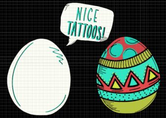 Nice Tattoos Easter Egg Svg, Cute Bunny Rabbit Svg, Easter Egg Svg, Easter Day Svg