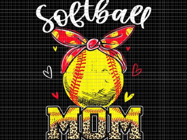 Softball mom headband png, softball ball mother’s day png, mama softball png, softball mom png t shirt template vector