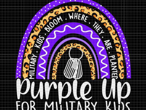 Purple up for military kids cool month of the military child svg, purple up for military kids svg, the military child svg t shirt illustration