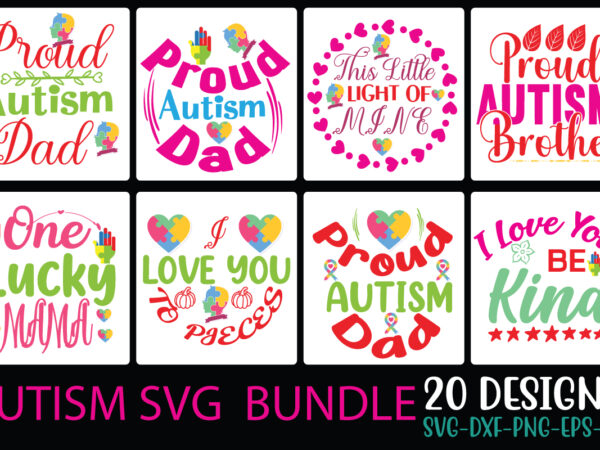 Autism svg bundle svg cut file t shirt vector