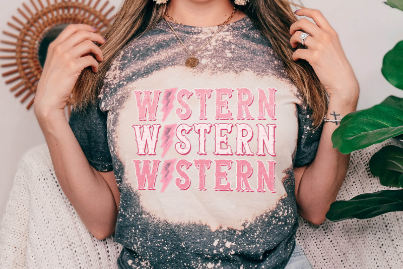 Retro Western T-shirt Sublimation Design PNG