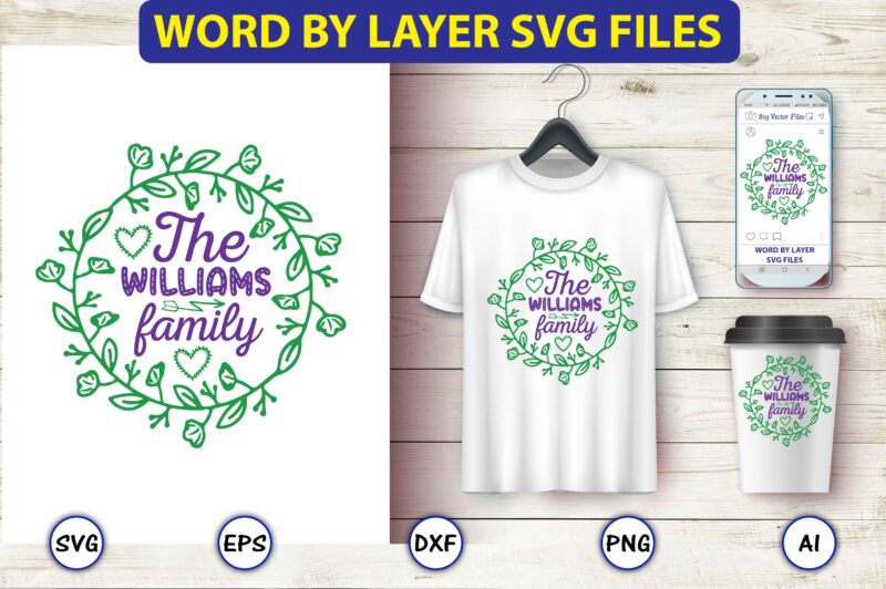 The Williams family,Monogram SVG Bundle, t-shirt,Monogram t-shirt, Monogram vector, Monogram svg vector, Monogram design, Monogram bundle, Monogram t-shirt design,Monogram Alphabets, Monogram Letters SVG, Digital Download, Cricut, Silhouette, circle svg bundle,