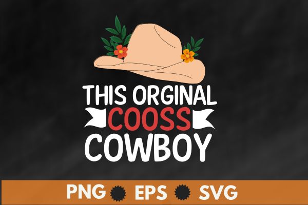 This orginal cooss cowboy T-Shirt design vector,horse, derby, racing, horses, funny,