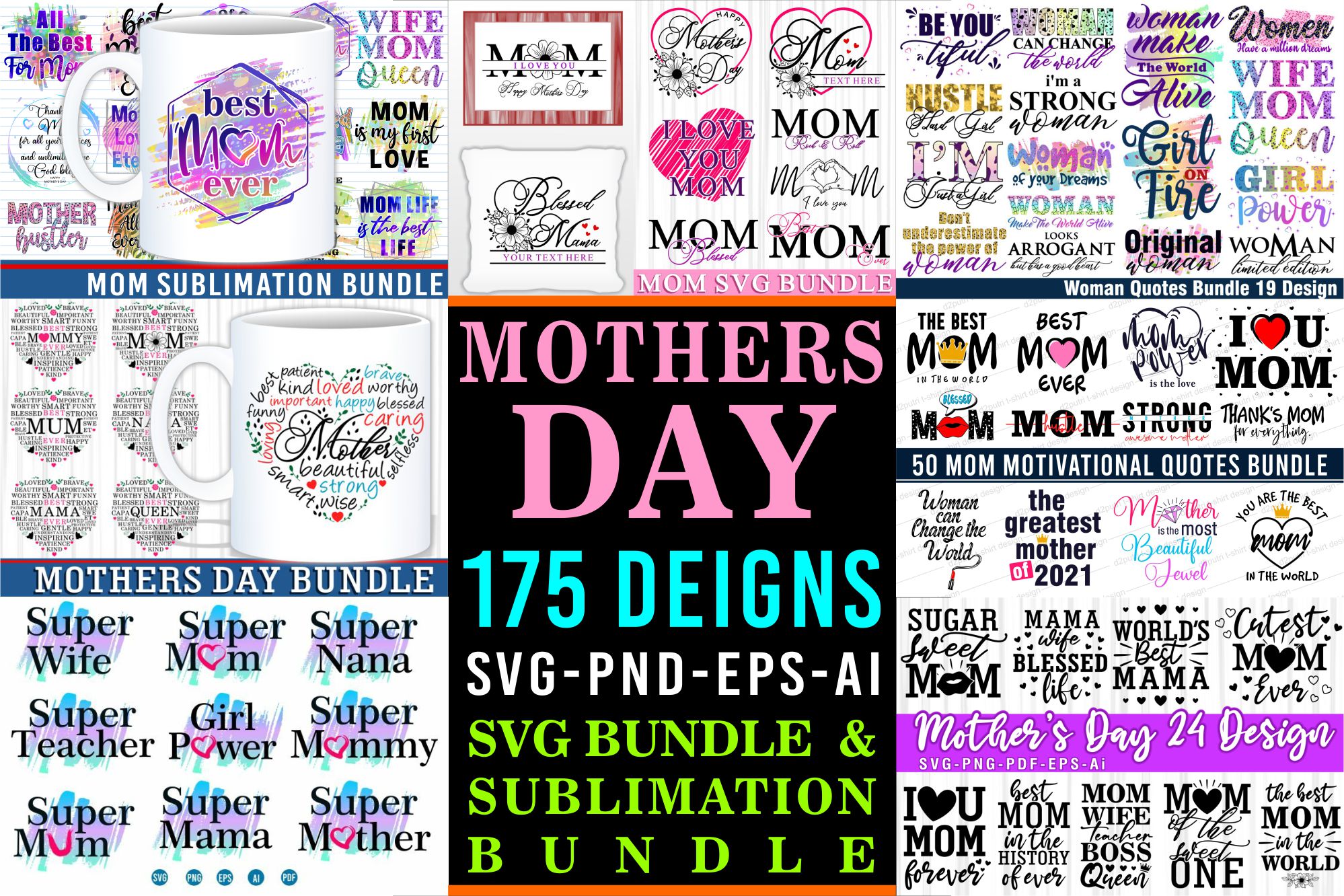 Mothers day Quotes T shirt Designs Sublimation SVG Graphic Vector ...