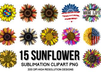 Sunflower PNG Bundle