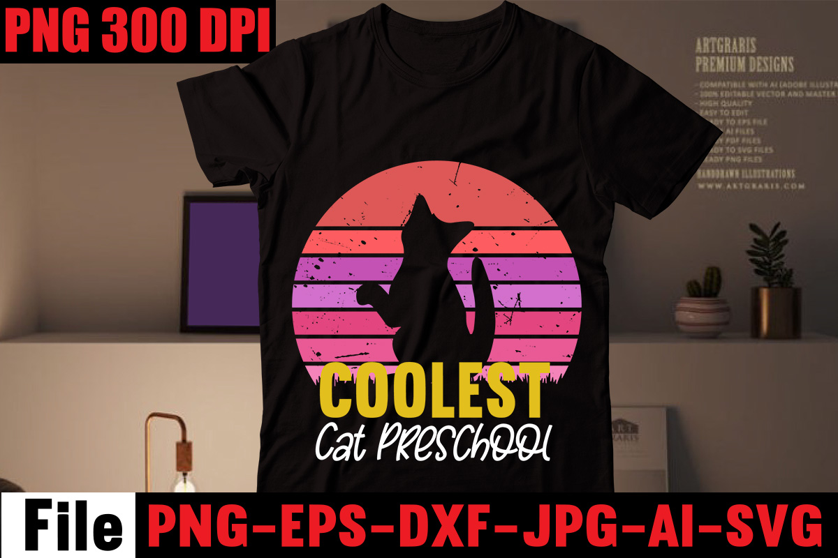 coolest-cat-preschool-t-shirt-design-all-you-need-is-love-and-a-cat-t