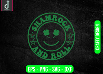 shamrock and roll svg design, St patricks day svg bundle design, cut files