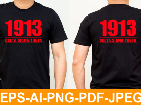 1913 delta sigma theta tshirt design