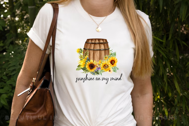 Sublimation Sunflower Necklace