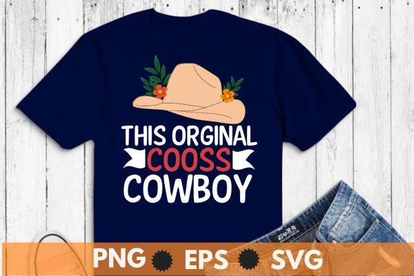 This orginal cooss cowboy T-Shirt design vector,horse, derby, racing, horses, funny,