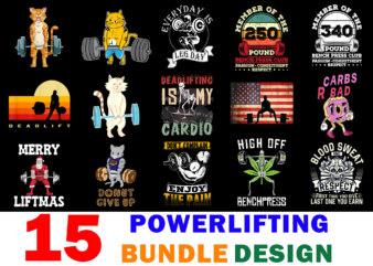 15 Powerlifting Shirt Designs Bundle For Commercial Use, Powerlifting T-shirt, Powerlifting png file, Powerlifting digital file, Powerlifting gift, Powerlifting download, Powerlifting design