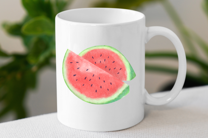 Watercolor Watermelon png Bundle