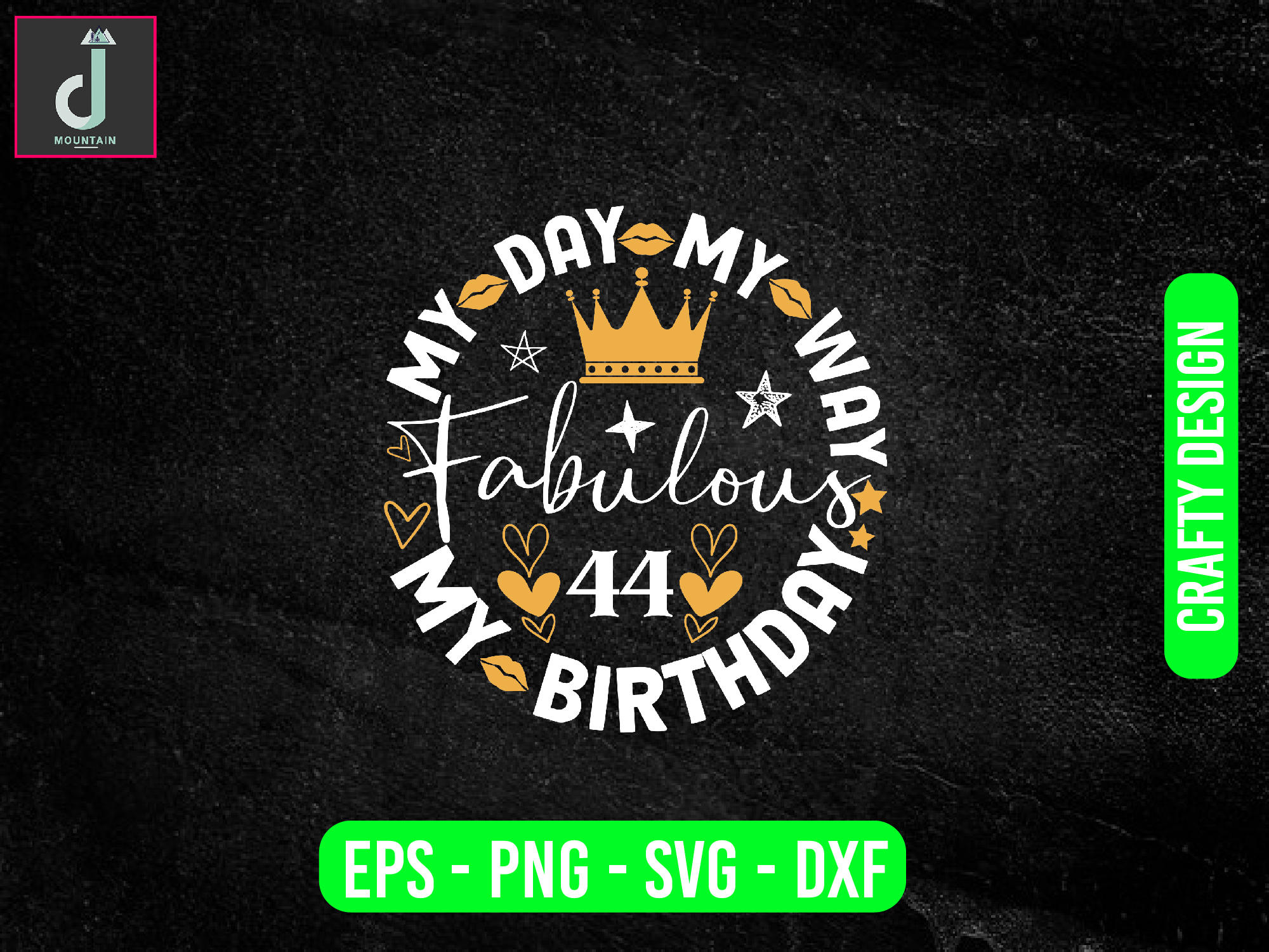 My day my way my birthday fabulous svg design, birthday shirt svg, dxf ...