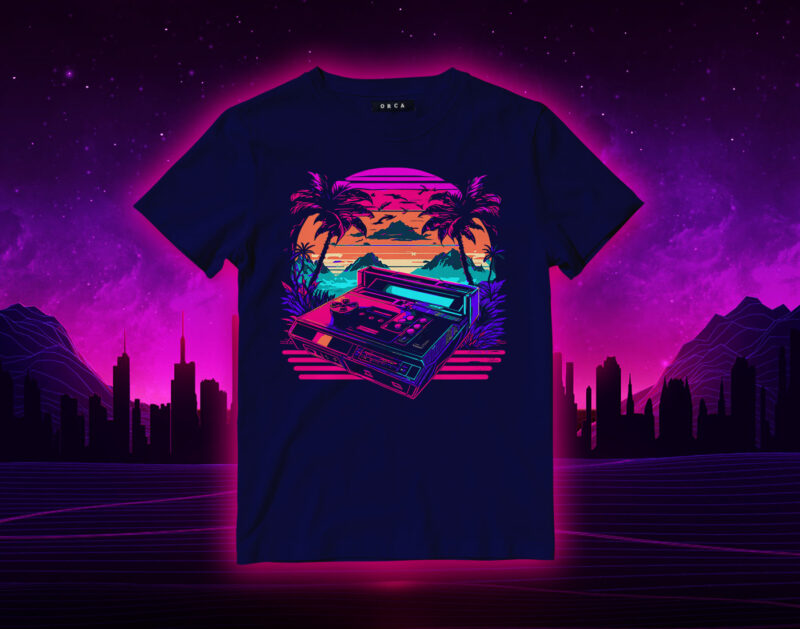 100 Synthwave Designs Bundle - Buy t-shirt designs