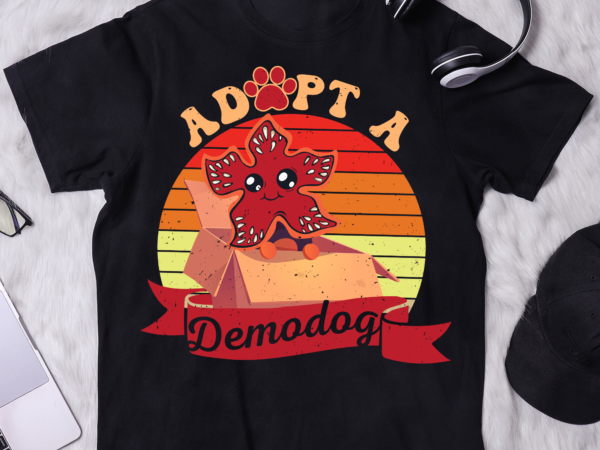 Adopt a demodog funny dog lovers t-shirt