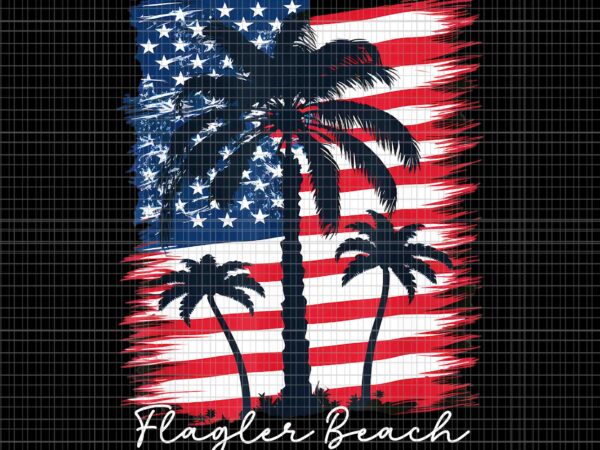 Patriotic american flag palm trees png, flagler beach png, flag palm trees png, patriotic american flag png t shirt illustration